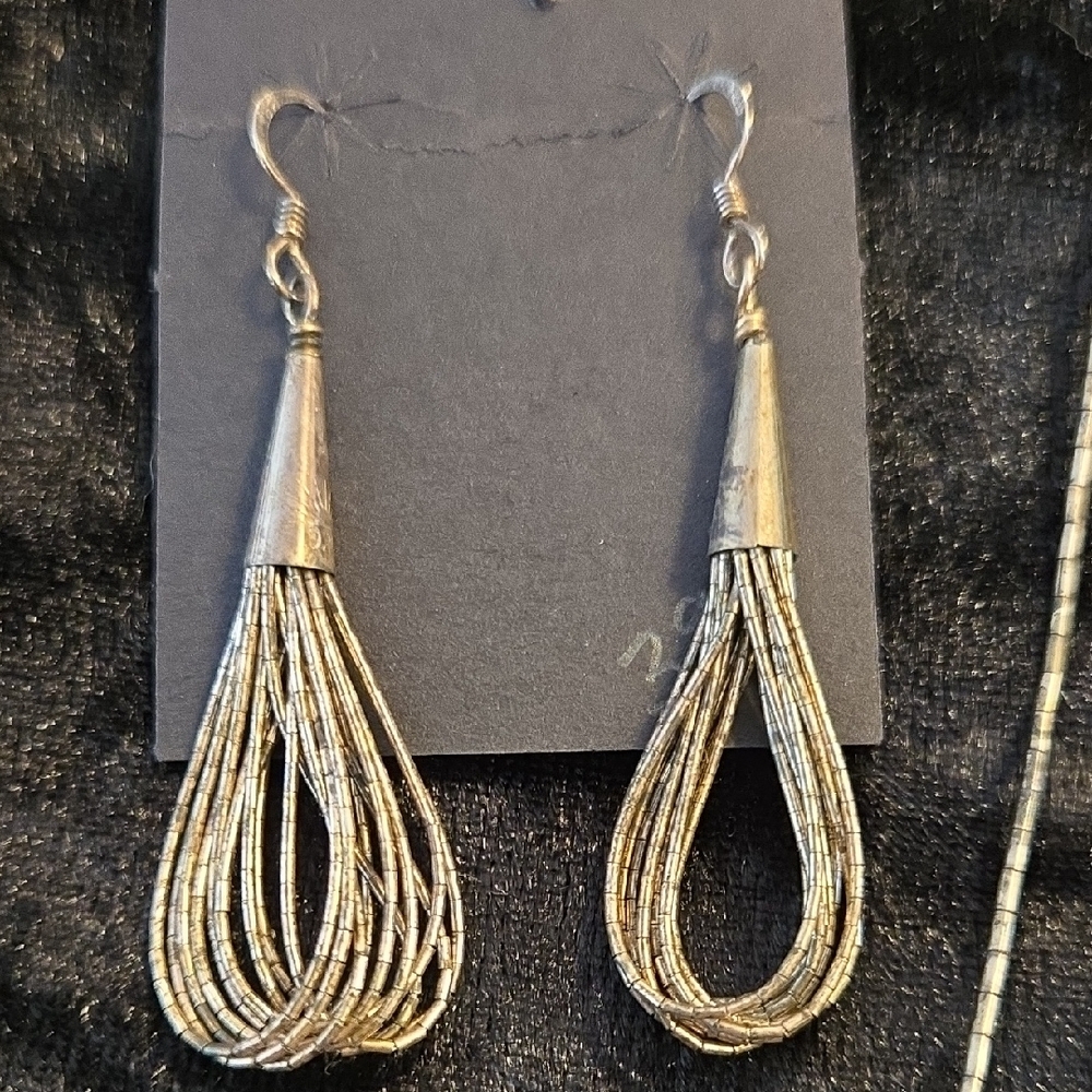 Source Unknown Elegant Sterling And Turquoise Nec… - image 2